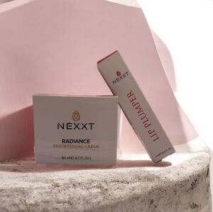NEXXT clear lip plumper & radiance brightening face cream BRAND NEW IN BOX